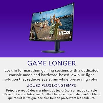 Alienware 1440p 32ゲーミングモニター AW3225DM Alienware 32 Curved Gaming Monitor - AW3225DM - 31.5-inch QHD