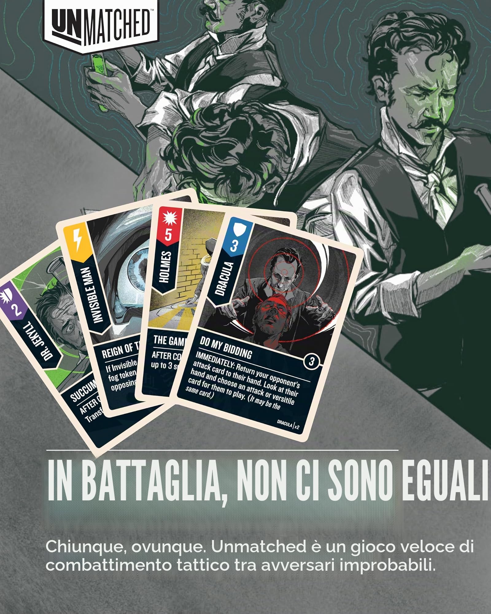 Restoration Games Unmatched: Cobble & Fog - Gioco da Tavolo Horror, Portatile, Compatibile con Tutti gli Altri Titoli Unmatched, Età Consigliata: 14+