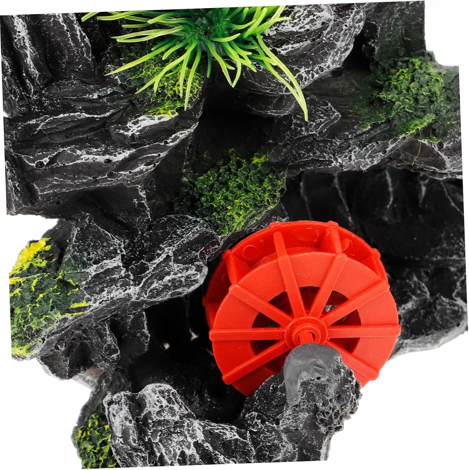 Yardwe 3pcs Aquarium Decoration Fish Tank Rockery Simulation Mountain Ornament for Natural Aquascaping Elegant Resin Hideout for Fish and Shrimp for Home and Office Decor