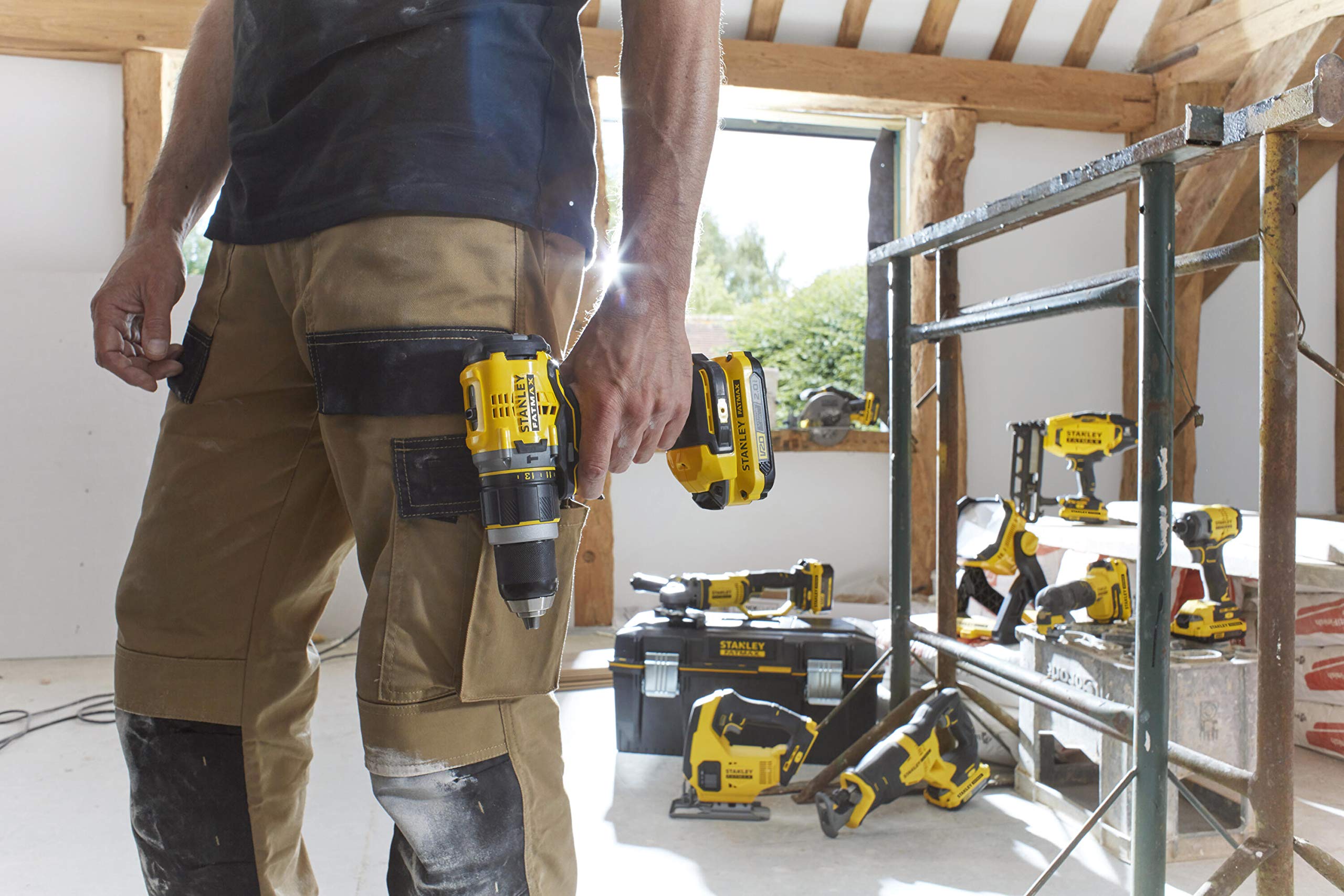 STANLEY FATMAX SFMCD720B-XJ - TALADRO ATORNILLADOR V20 LI-ION 18V BRUSHLESS SIN CARGADOR/BATERÍA