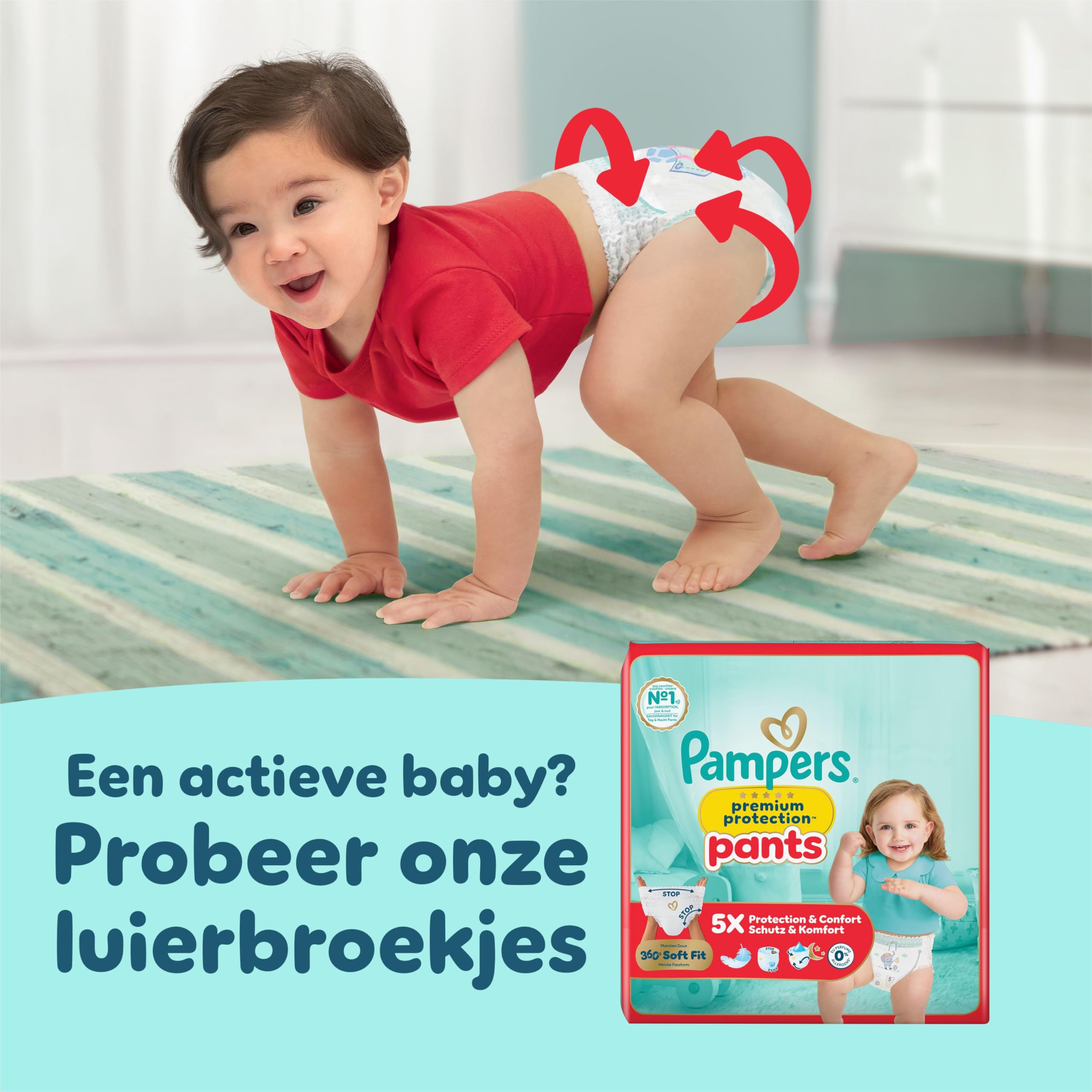 Pampers Pañales Premium Protection Talla 4 92 9-14kg