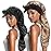 2pcs Long Satin Bonnets with Tie Band, Large Braid Bonnet Silky Hair Cap for Locs Women Sleeping, B