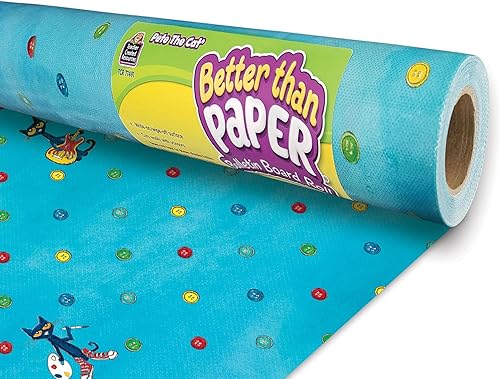 Teacher Created Resources Rollo de tablón de anuncios de Pete The Cat Better Than Paper