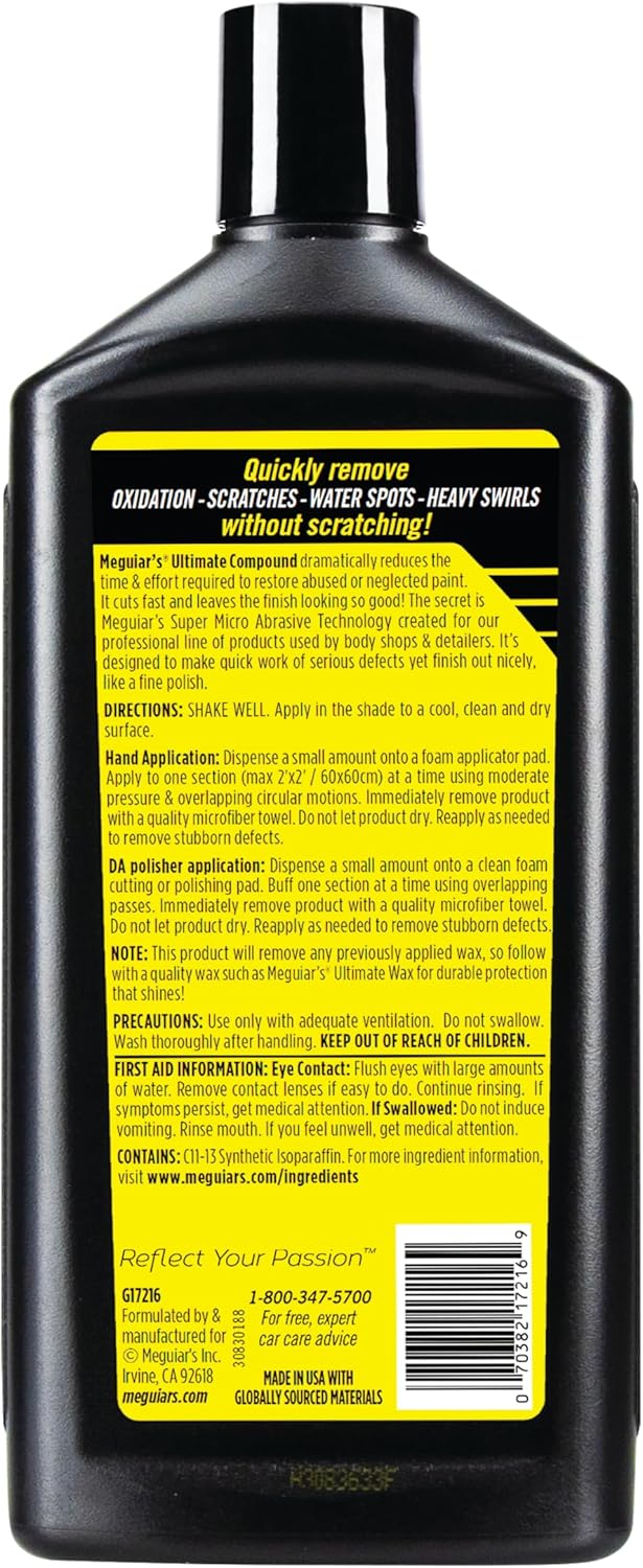 Meguiar’s Crème rénovateur carrosserie - Ultimate G17216EU, 15.2 oz (450 ML) Bouteille — vue 2