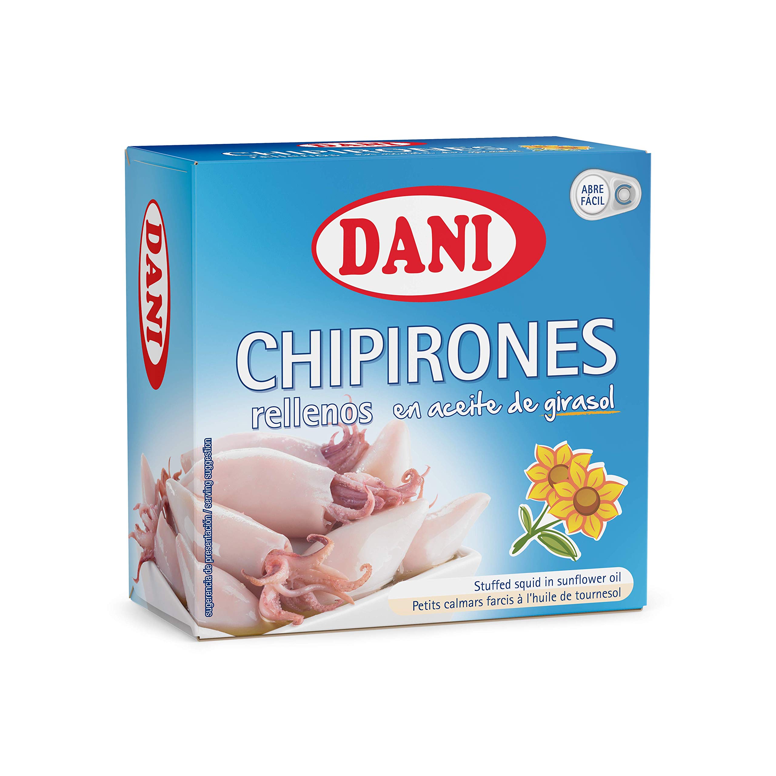 Dani - Calmar Farci à l'Huile de Tournesol, 4 x 148 gr