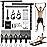 Pilates Bar Kit with Resistance Bands Latex Elastic, ALongSong Multifunctional Yoga Pilates Bar with Heavy-Duty Metal Adjustment Buckle for Home Gym Pilates Resistance Bar Kit for Full Body Workouts