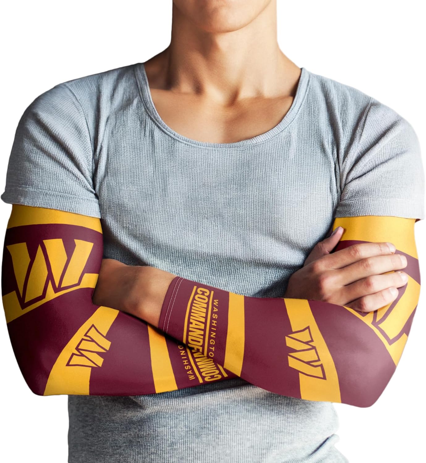 Littlearth unisex-adult NFL Strong Arms Tattoo Sleeves