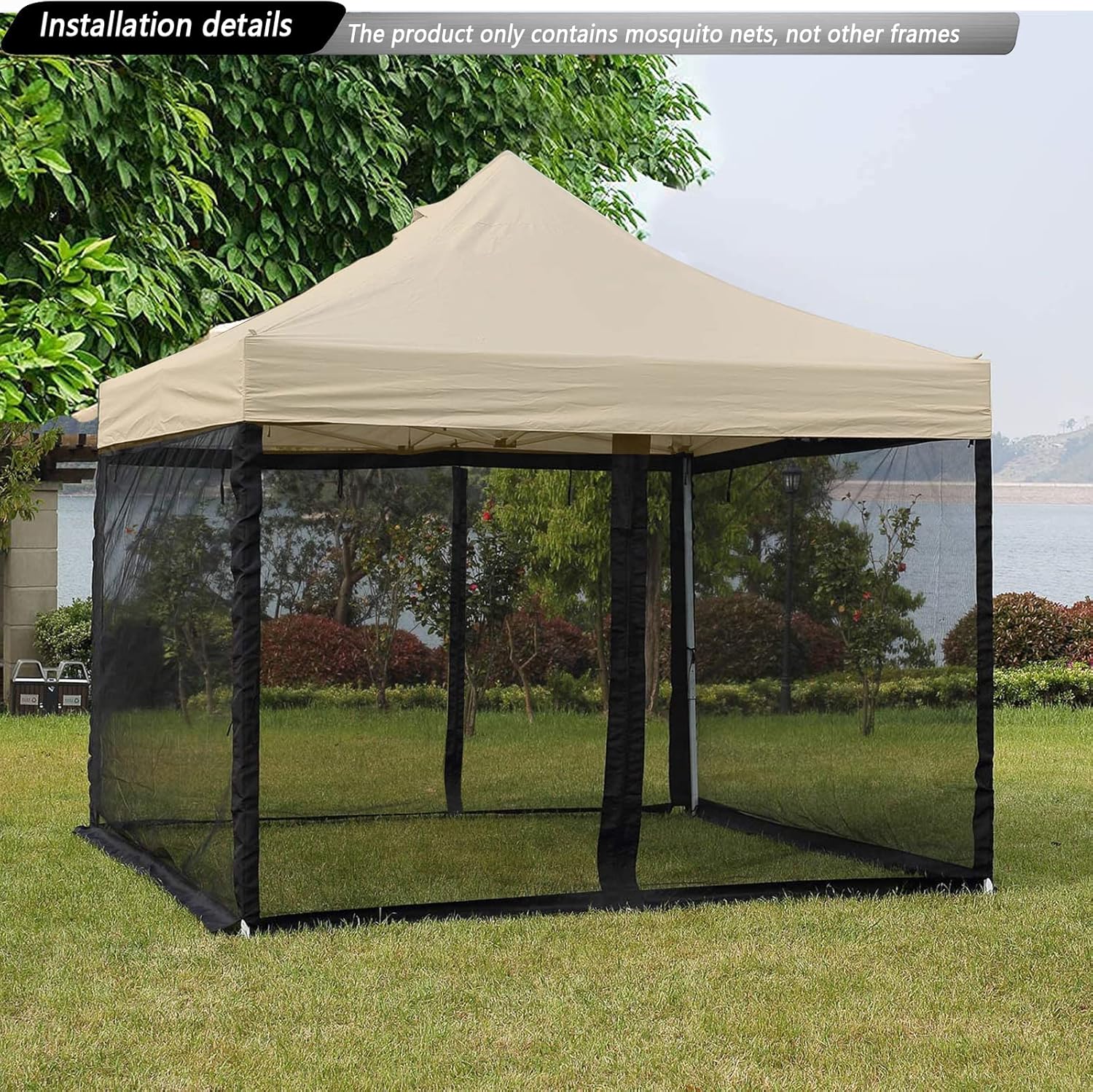 10x10 Mosquito Netting for Patio Camping Gazebo/Pop Liberia Ubuy