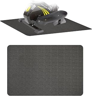 Under Desk Elliptical Mat, Non-Slip Exercise Mat for Foot Pedal Exerciser | 23.6 x 17.7 x 0.2", Extra Thick Cushion, Yoga Mat Material, Noise Reduction, Floor Protection, Enhanced Stability
