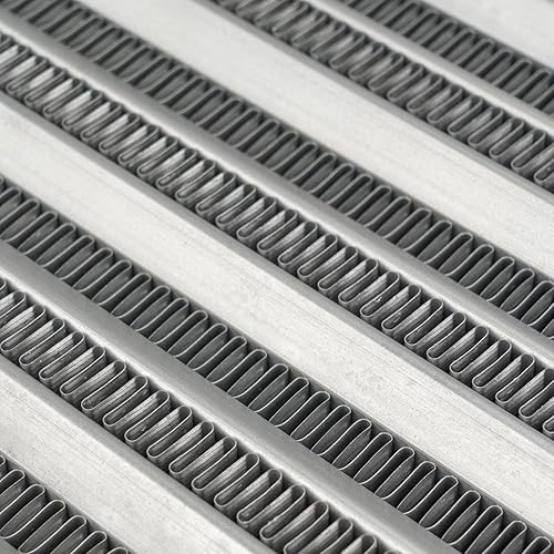 Miniatura 9 de PHILTOP Intercooler universal de ES de 27"x7"x2.5" * 2.5", intercooler plateado del turbocompresor