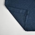 Short Curtains 36 inches Long Linen Textured Privacy Kitchen Tier Curtains Navy Blue Half Window Curtains Cafe Bathroom Basement Small Mini Curtain Panels Rod Pocket 2 Pieces 27"x36"