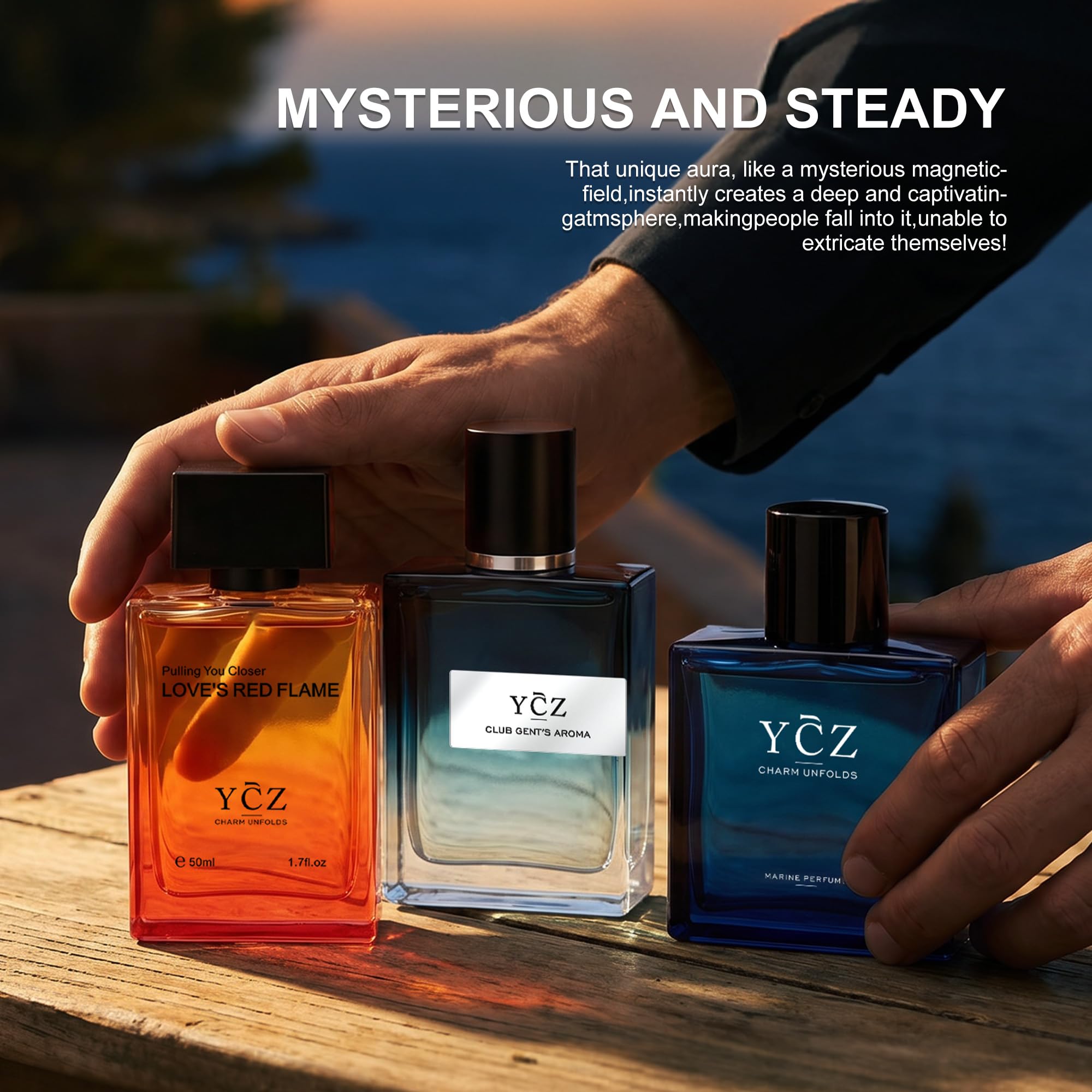 Ycz Men's Fragrance Gift Set - 3 Perfumes -6