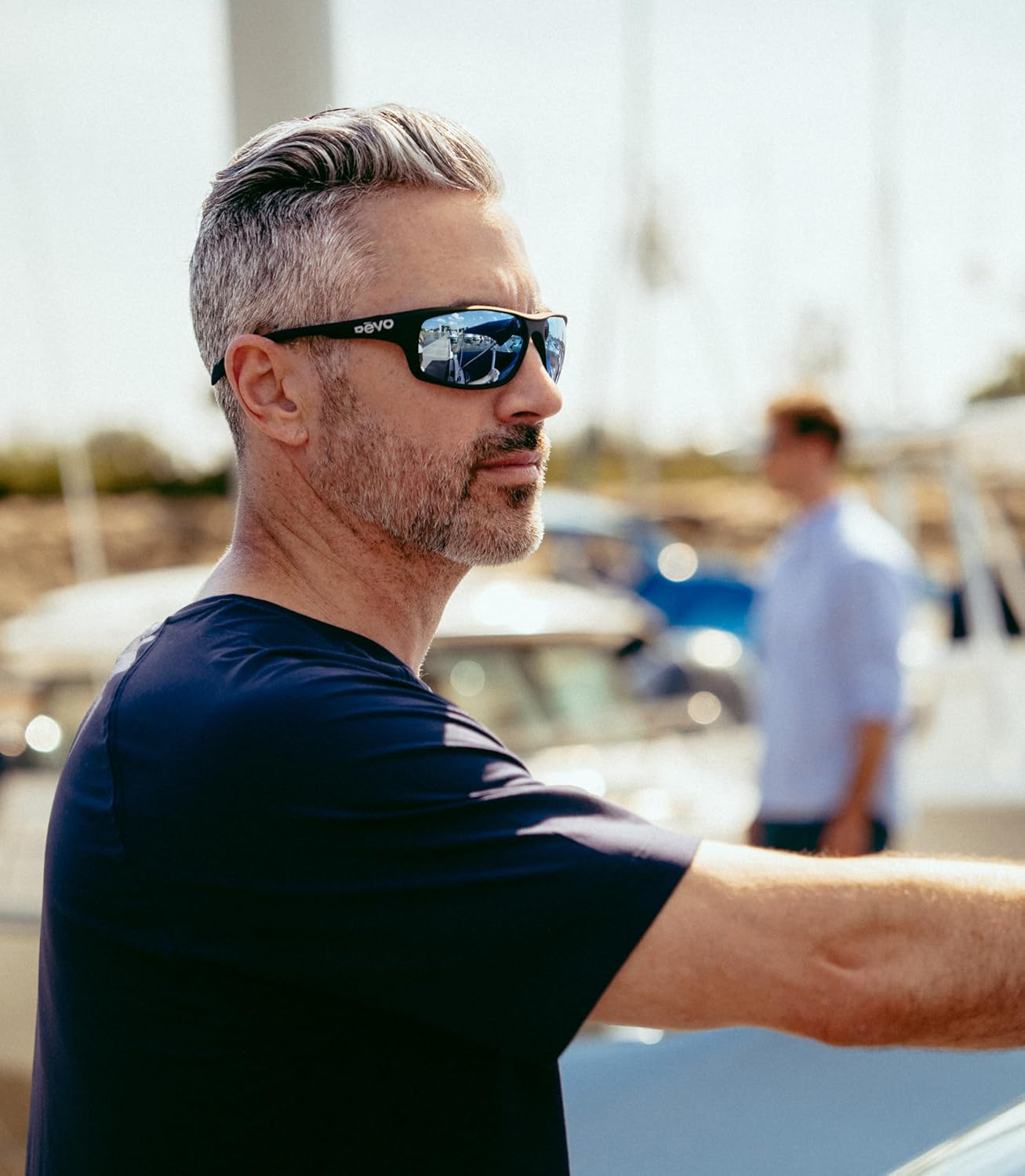 Revo Vertex Polarized Sunglasses | Lightweight Wraparound Profile | Sporty Rectangle Frame