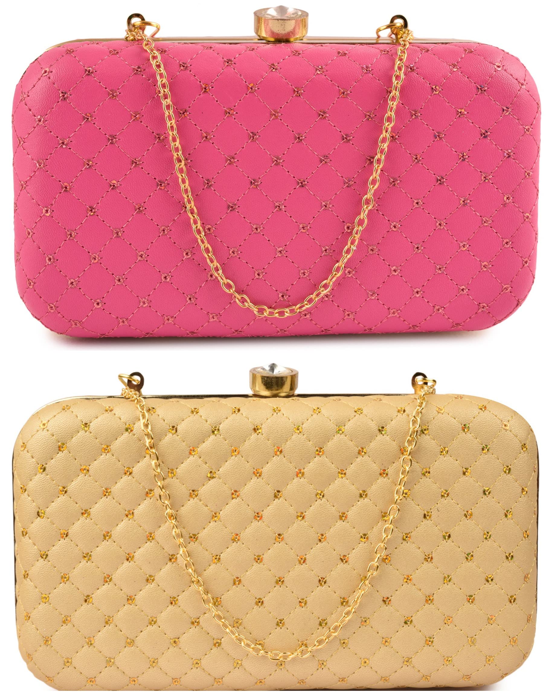 AILTINO Handicraft Beautiful Bling Box Clutch Bag Purse For Bridal, Casual, Wedding (Set of 2 Clutch 10) (B0B44C8816) Amazon Price History, Amazon Price Tracker