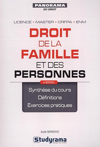 Droit de la famille et des personnes: 30 fiches de synthèse pour préparer les TD et réviser les examens