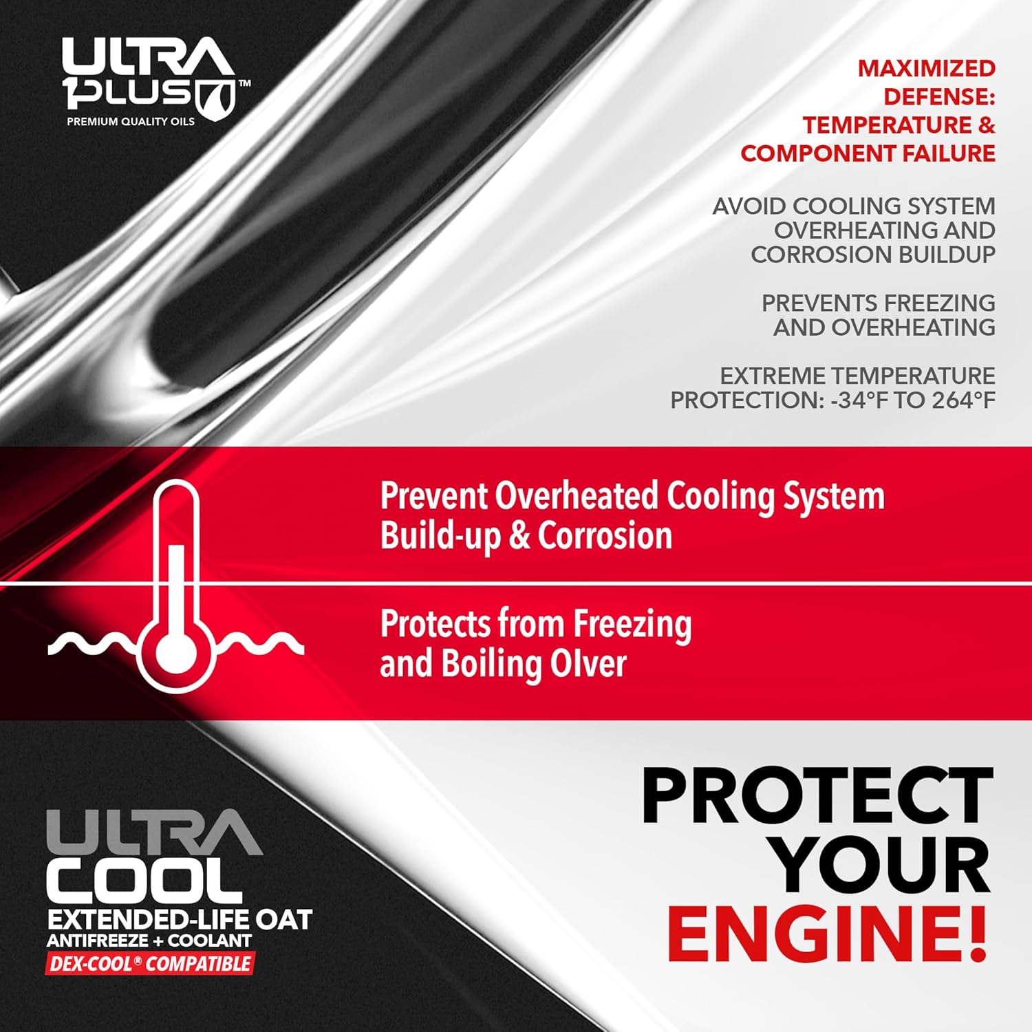 ULTRA 1PLUS Oat NAPS Free Extended Life Antifreeze + Coolant (Concentrate, Green, 55 Gallon Drum)