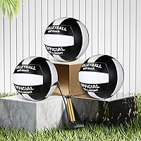 Vista 4 de Honoson Pelota de voleibol suave impermeable de tamaño 5 con bomba para niños, jóvenes y adultos, para interiores y exteriores, playa, gimnasio