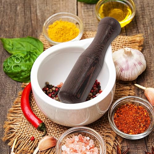 Miniatura 3 de Juego de utensilios de cocina Triturador de alimentos Masher de madera hecho a mano Maja de madera Maja de molienda de alimentos Herramienta para