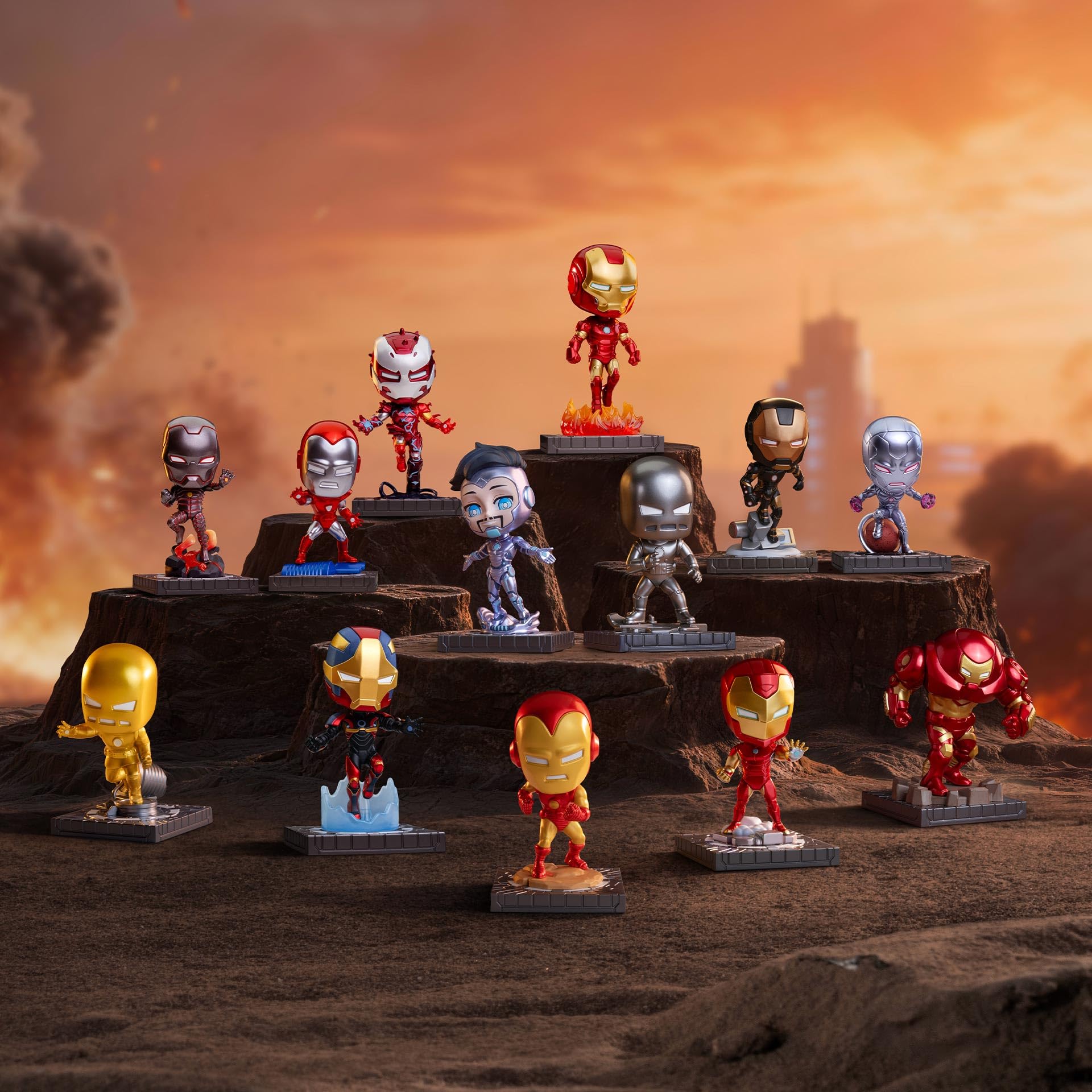 ポップマート　アイアンマン　A Journey Through Armors POP MART Marvel Iron Man: A Journey Through Armors Series Blind