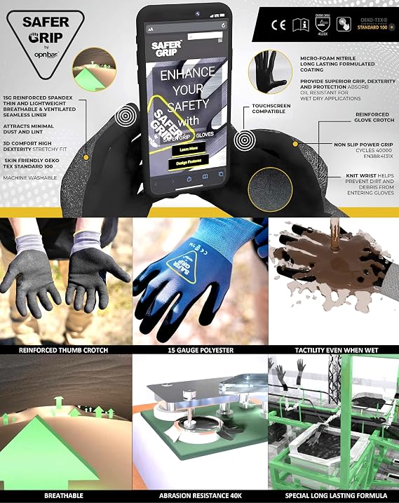 OPNBar Version 4 (1 Pack) Large Mouth Leverage Bar - for Shipping Container Doors - with SAFER GRIP Gloves