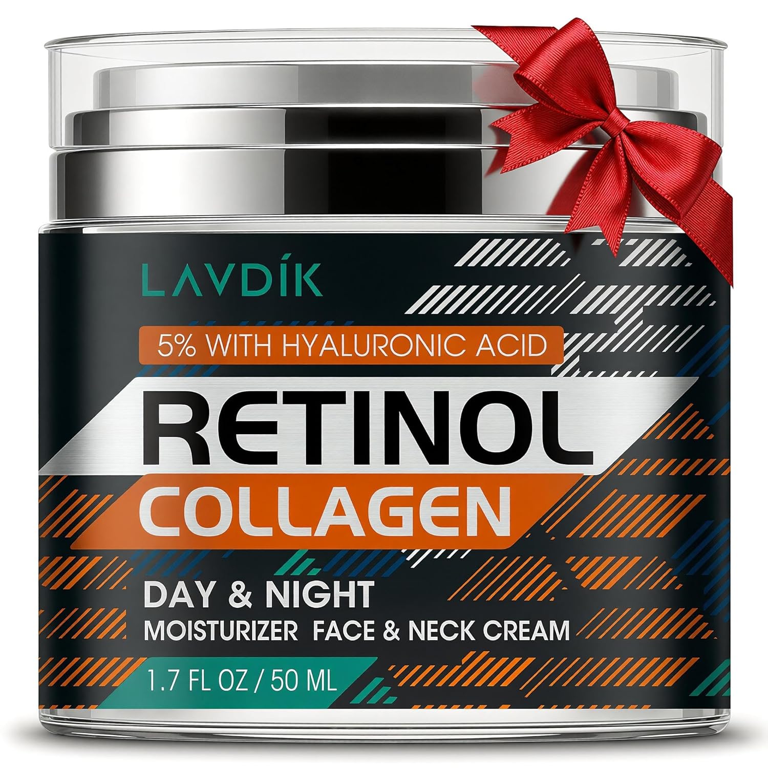 Retinol Cream for Face with Hyaluronic Acid. Moisturizer Anti Aging Collagen Cream for Women and Men. Reduce Wrinkles. Fine Lines. Day and Night.1.7 Fl Oz