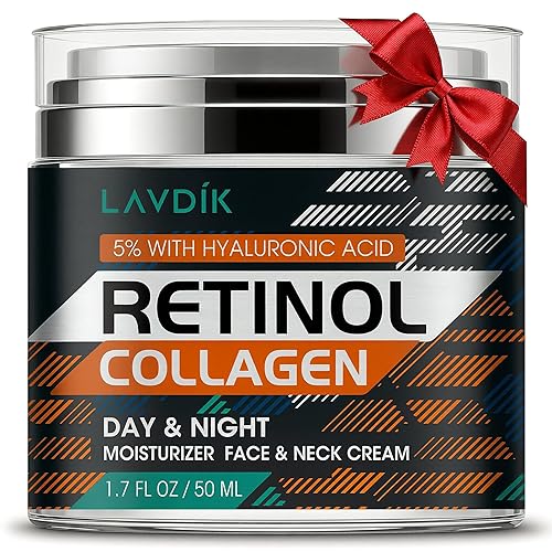 Crema de retinol para rostro con ácido hialurónico, crema hidratante antienvejecimiento con colágeno para mujeres y hombres, reduce arrugas y líneas