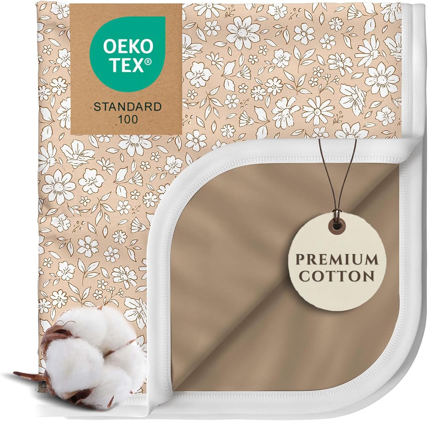 Pobibaby Premium Baby Blanket, Soft Stretchy Quilt for Babies, Toddlers, Kids (Meadow)