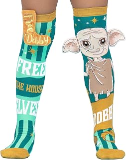 MADMIA Dobby Knee-High Socks – Colorful Dress-Up Socks for Kids & Adults, Fun Crazy Sock Day Gift, One Size Fits Most