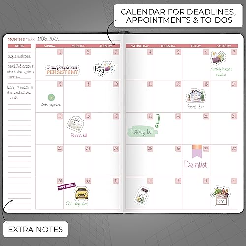 Miniatura 4 de Skyline Planificador de presupuesto, libro de presupuestos mensuales sin fecha y rastreador de gastos de dinero, cuaderno financiero para rastrear