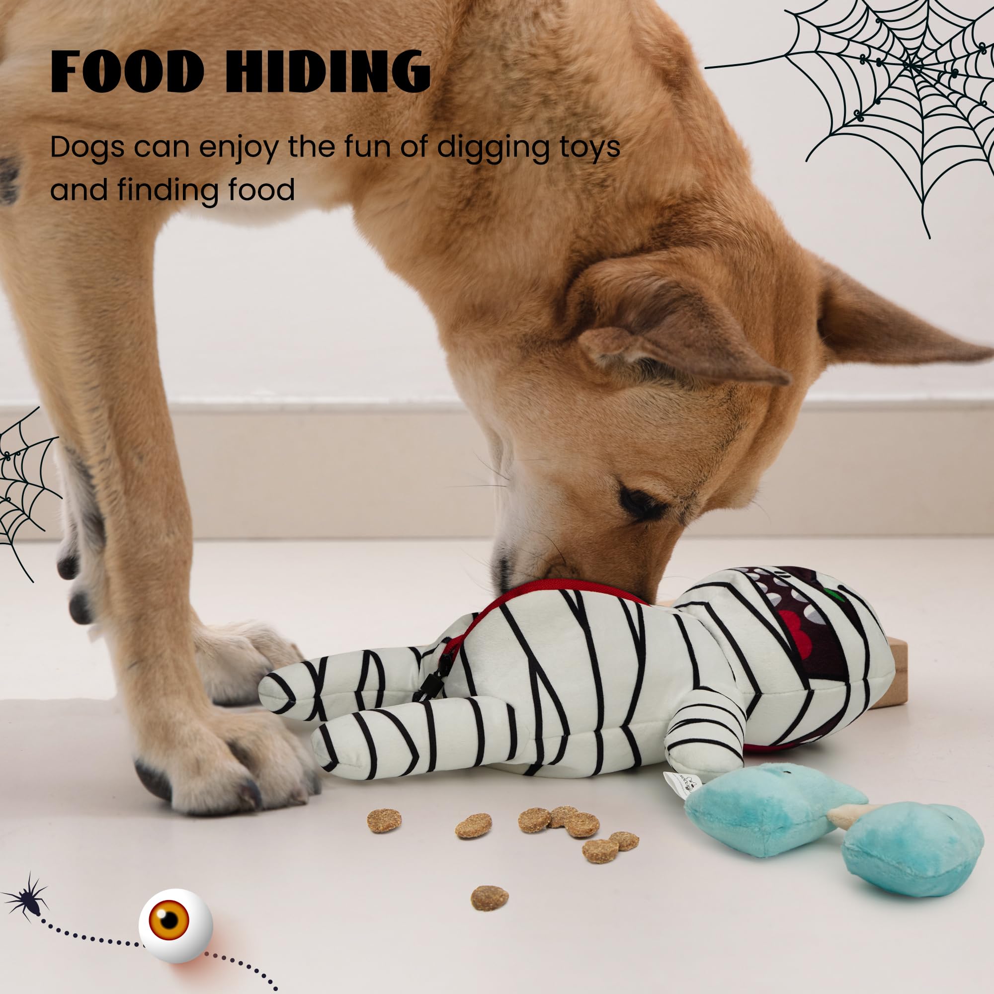 Pet Supplies : Nocciola Halloween Zombie Mummy Dog Toys with