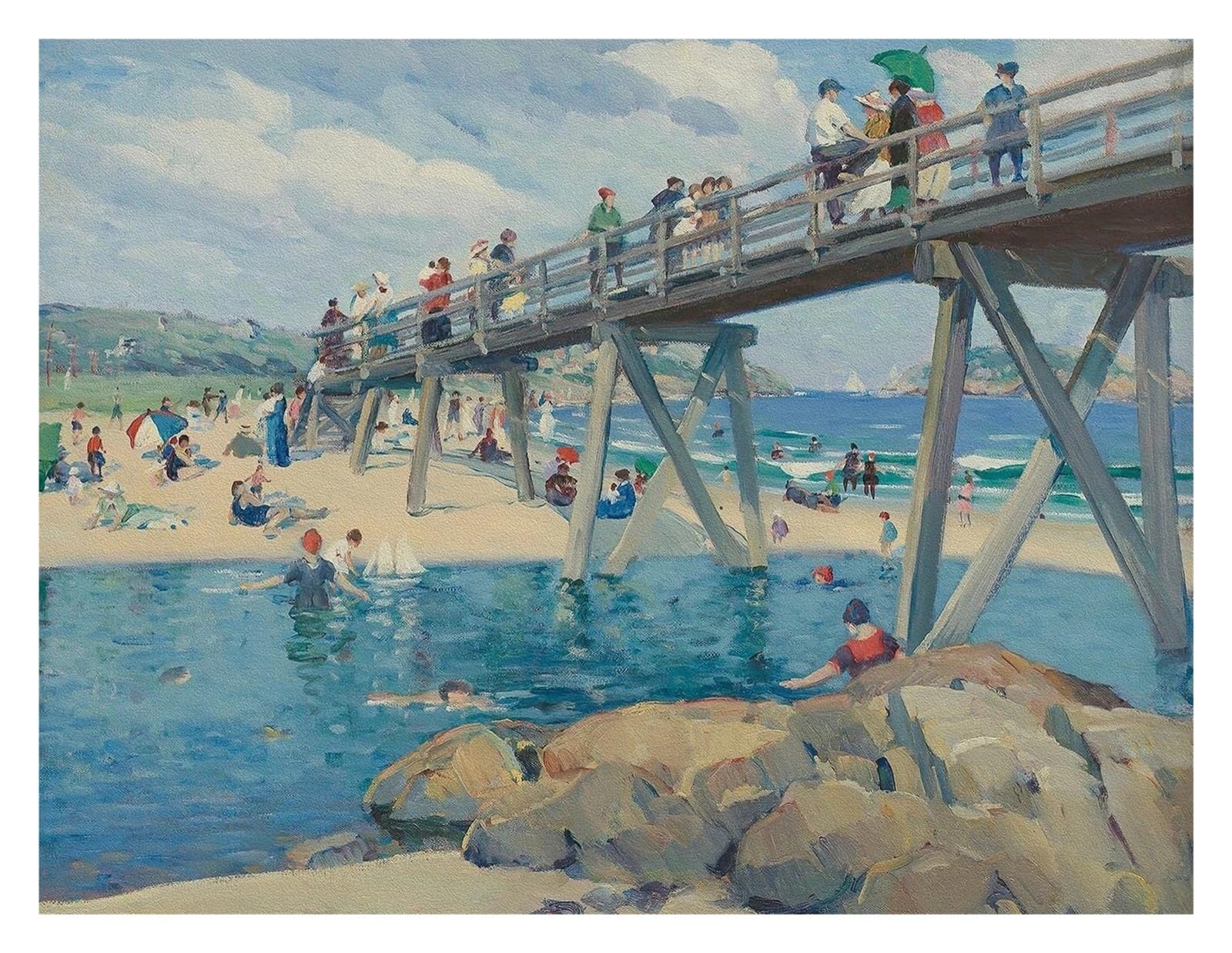 Affiche vintage de paysage d'humeur déco salon 30x40cm