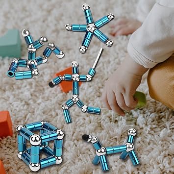 Fidget Pen, Decompression Magnetic Fidget Toy Pen, Magnet Pen Fidget Toy Relieve Pressure Toy Gift for Kids or Friends! (Blue)