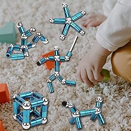 QAQcew Fidget Pen, Decompression Magnetic Fidget Toy Pen, Magnet Pen Fidget Toy Relieve Pressure Novel Toy Gift for Kids or Friends! Blue