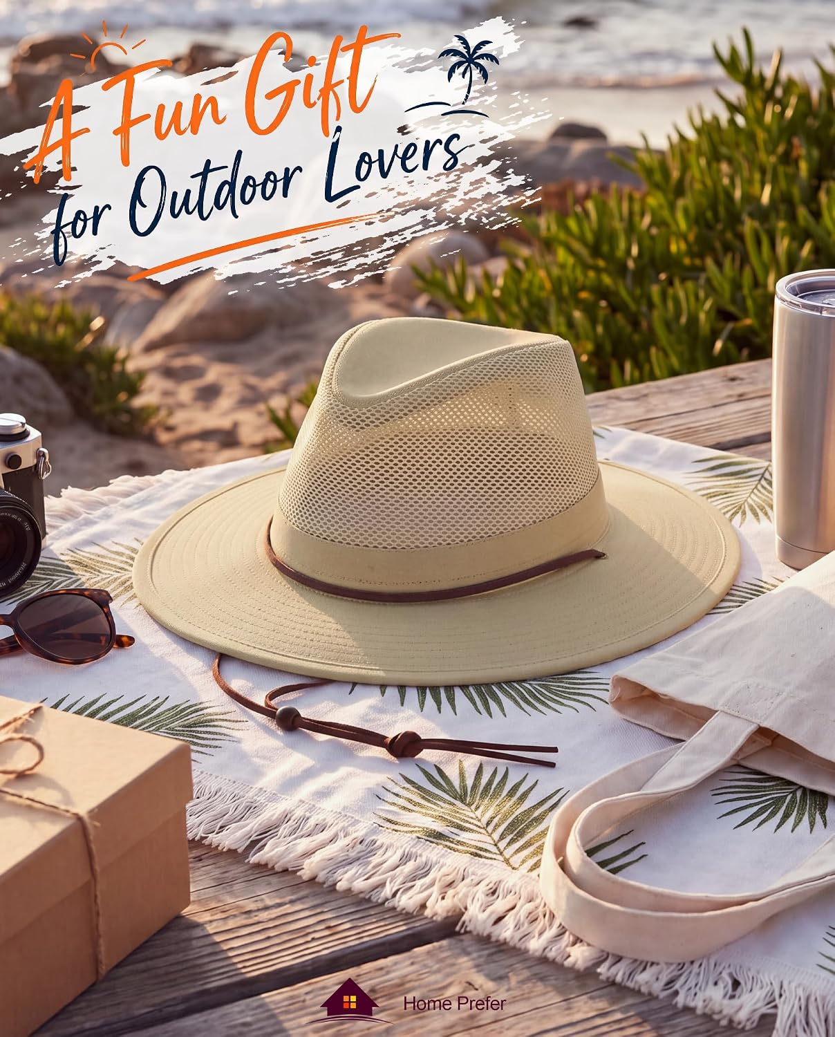 Home Prefer Cotton Summer Fedora Hat Wide Brim Sun Hats for Men Women UPF 50+ Sun Protection Cap for Fishing Hiking image 3