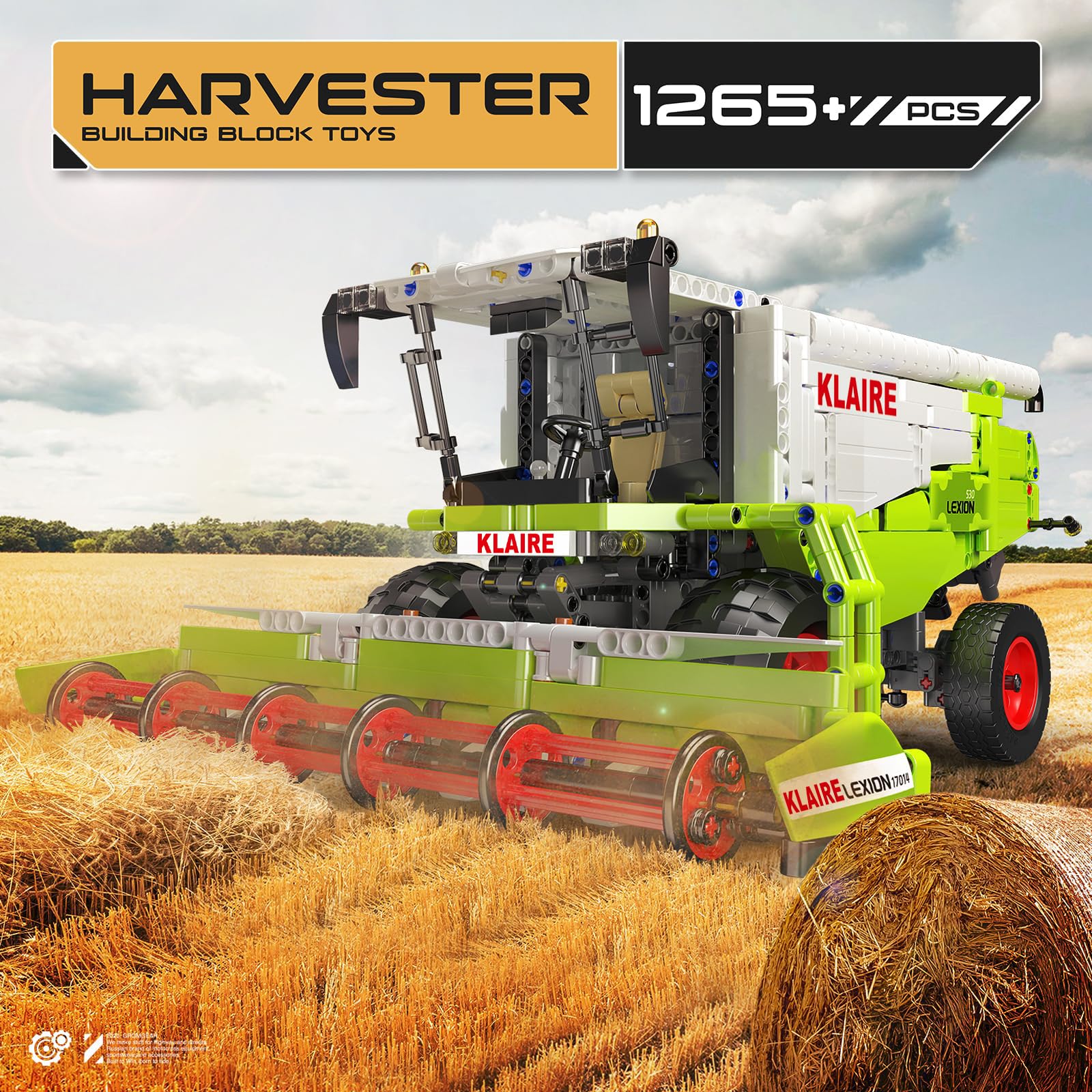 Mould King 24061 Fram Trattore Mini Agricolturastr Blocchi di