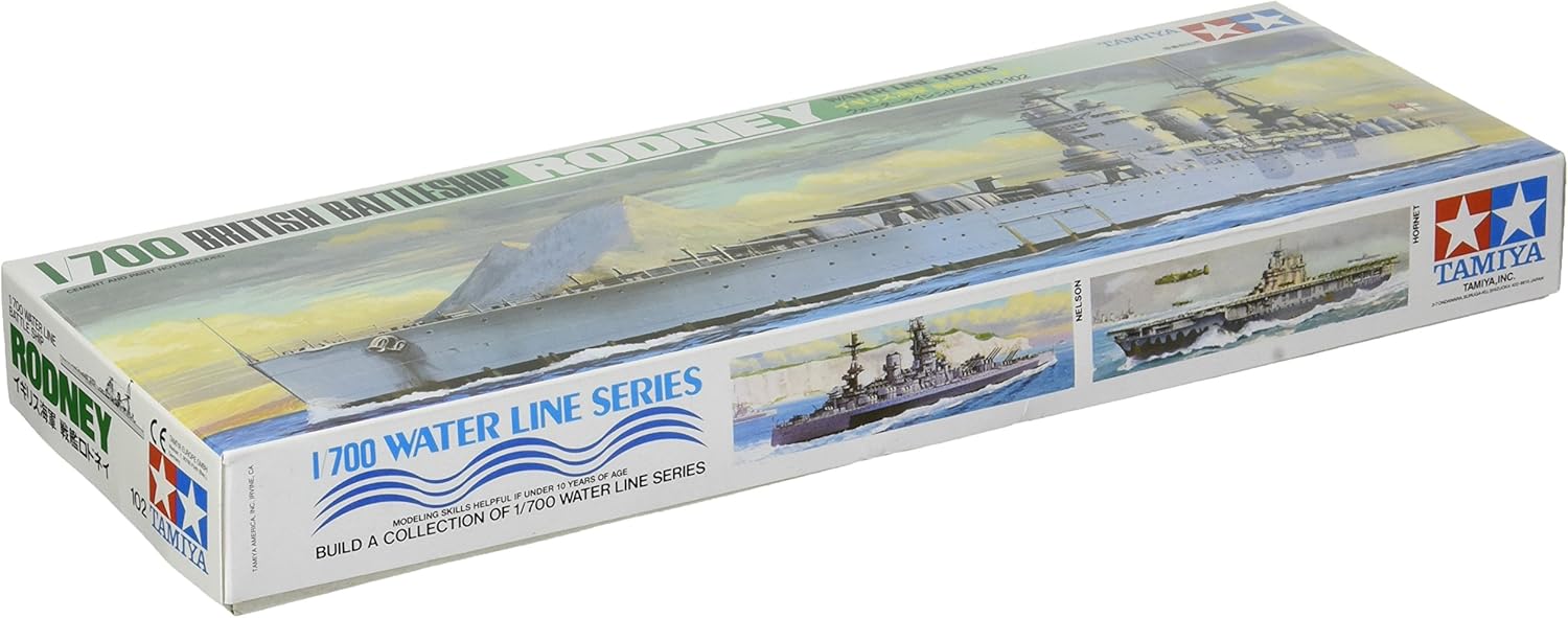 Tamiya 77502 1/700 British Rodney Battleship Plastic Model Boat Kit