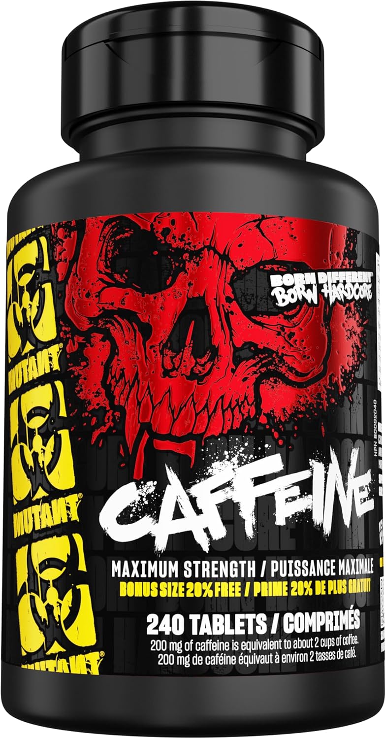Product image of Mutant Caffeine - Maximum strength - 200mg caffeine equivalent - 240 tablets