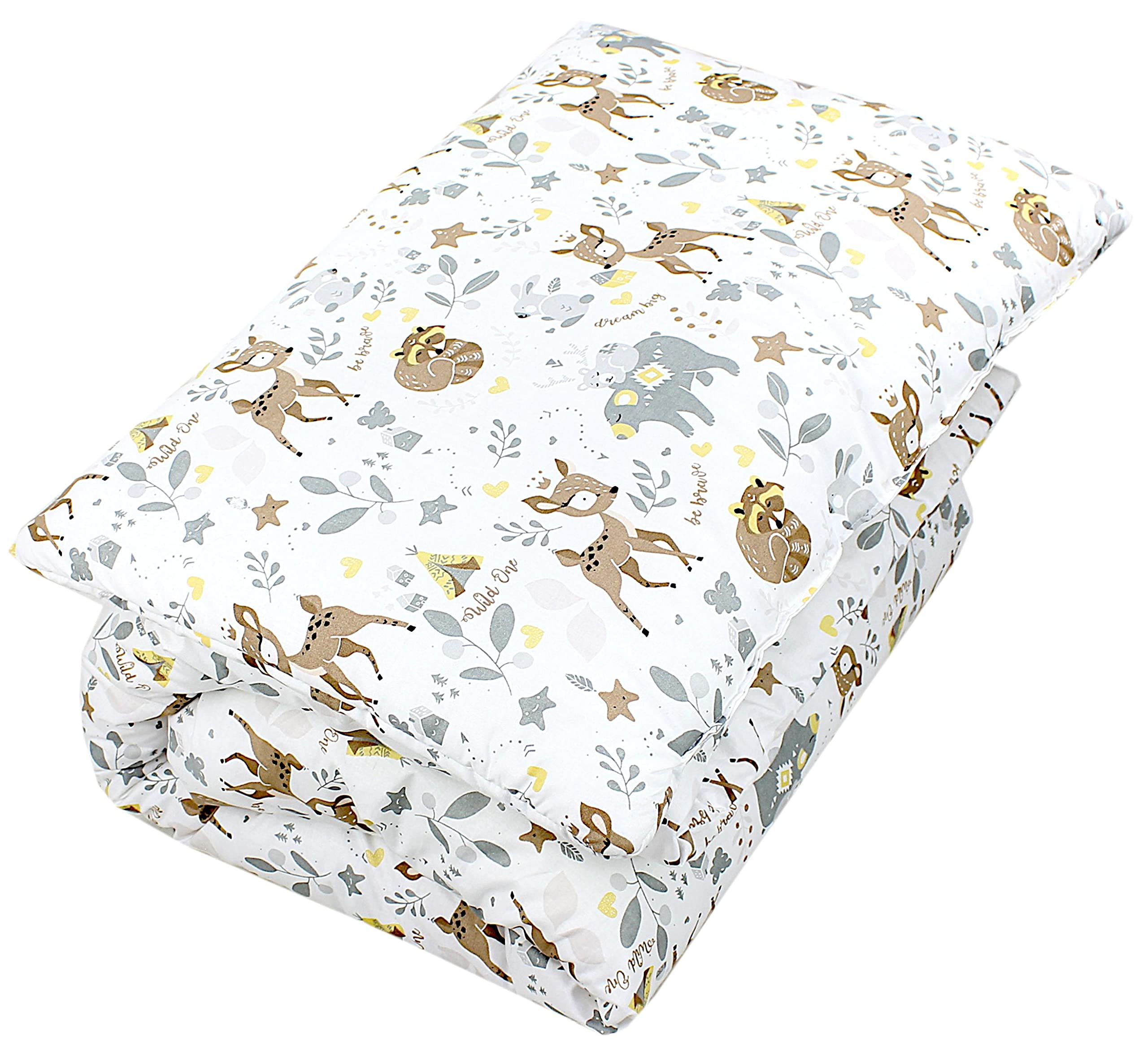 Tuptam Wild Animals Kids Patterned Duvet Set All Season Duvet Pillow Flat 2Pcs., 135X100 Cm