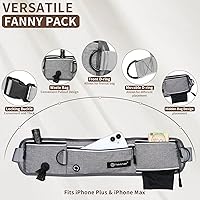 Vista 4 de Tails & Tales Correa de perro manos libres con bolsa para la cintura, soporte lumbar mejorado, correa reflectante elástica, cinturón ajustable