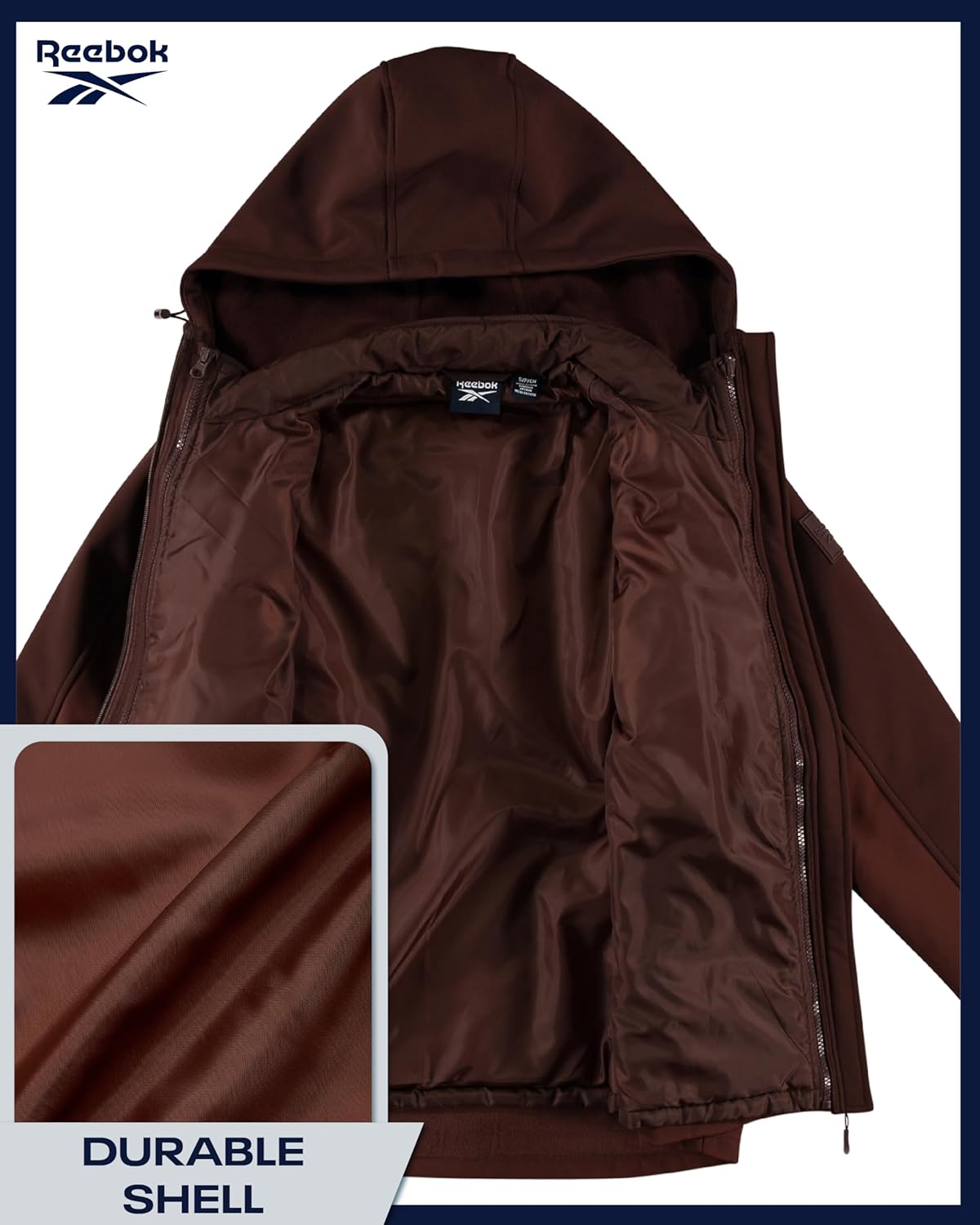 Reebok Womens Ski Jacket - Insulated 3 in 1 Inner Puffer Jacket - Wind and Water Resistant Outerwear Winter Coats for Women - Image 5