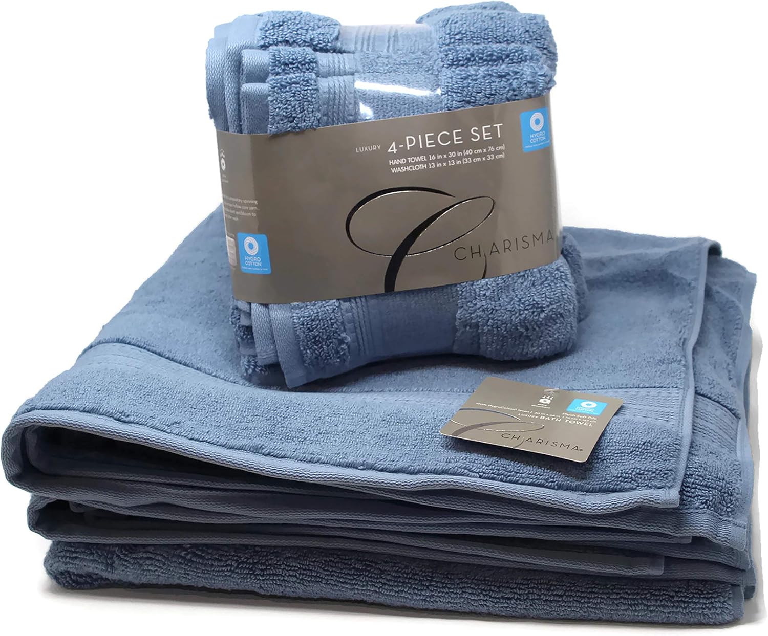 Charisma Plush Towels Bundle Includes 2 Luxury Bath