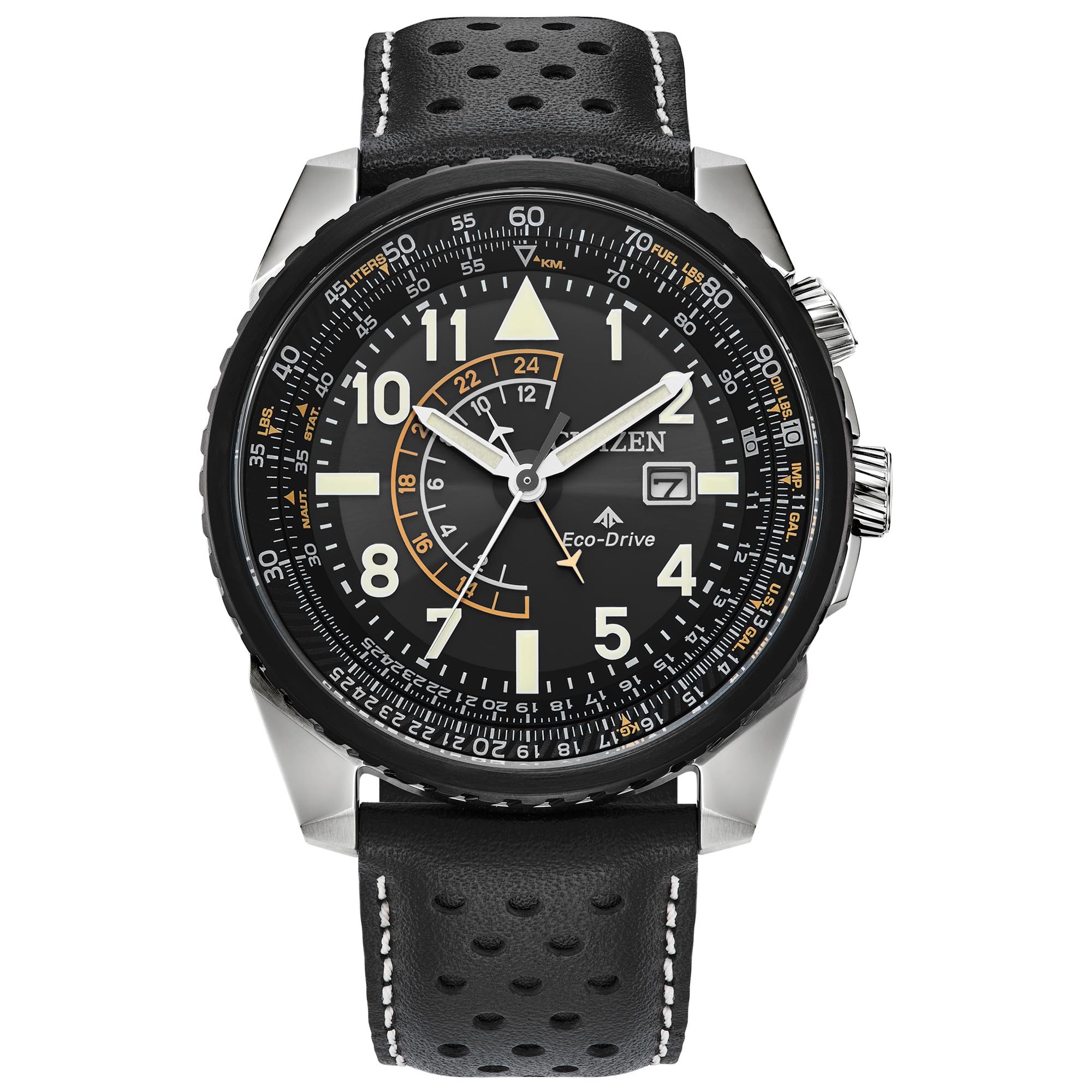 Citizen Reloj Analógico para Hombres de Cuarzo japonés con Correa en Cuero BJ7137-07E