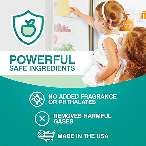 Miniatura 10 de Fresh Nest Desodorante para refrigerador (paquete de 2) - Eliminador de olores para refrigerador y congelador