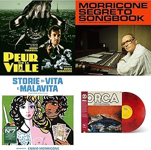 Peur Sur La Ville Sleeve Designed By Eric Adrian Lee Morricone Segreto Songbook 1962-1973 Storie Di Vita E Malavita Colonna Sonora Originale Del Film Orca Music From The Motion Picture Reel Cut Series
