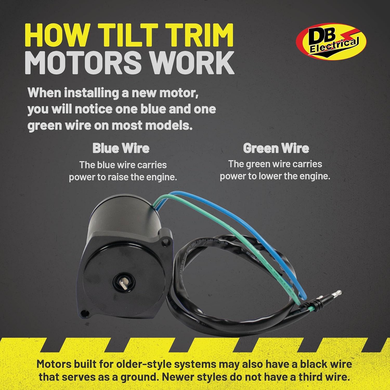 DB Electrical 430-22011 Tilt & Trim Motor Compatible with/Replacement for Mercury Marine All Models All 828708, 828708T, 878265A1, 878265A4, 8M0031551, T1082M, 67-2802, 4-1254, P220N, 6250, 10826N