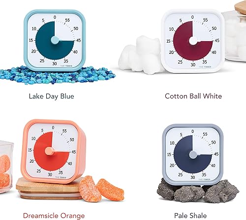 Miniatura 46 de TIME TIMER MOD Home Edition Fundas neutras para reloj de escritorio de funcionamiento silencioso de estudiantes para el aula, estudiar en casa