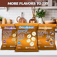 Vista 9 de Drizzilicious Mini tortas de arroz sabor galletas y crema Crujientes de arroz, aperitivo saludable para adultos y niños, pasteles de arroz