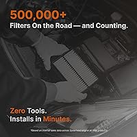 Vista 6 de Spearhead MPG Defense Filtro de Aire del Motor Max Thrust para Vehículos de Cualquier Kilometraje, Se Ajusta Como OEM, Restaura MPG y Aceleración