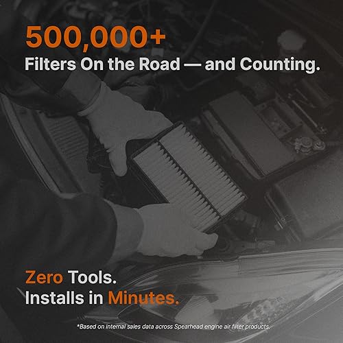 Miniatura 6 de Spearhead MAX THRUST - Filtro de aire para motor, para vehículos de bajo y alto kilometraje, aumenta la potencia y mejora la aceleración