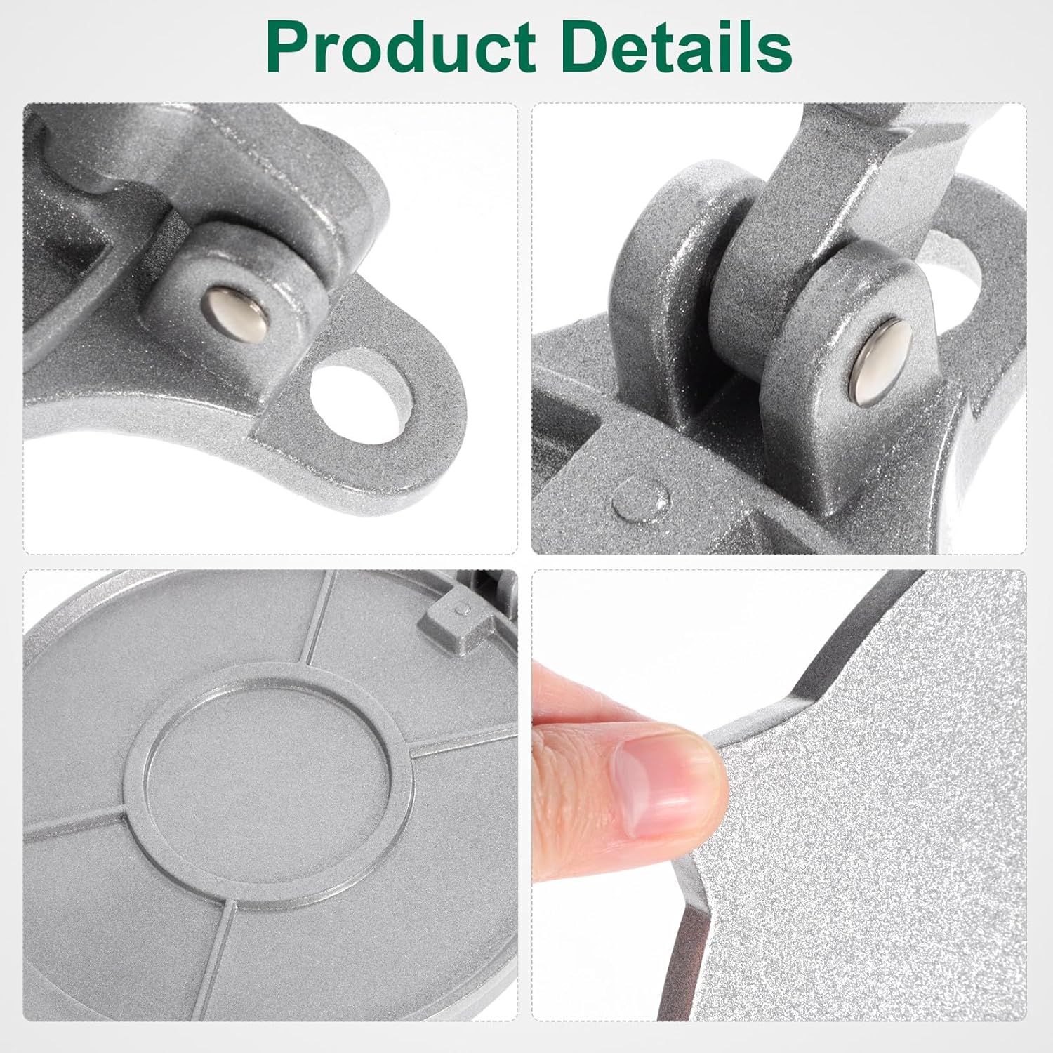 VICASKY Tortilla Maker Aluminum Alloy Dough Press 20cm Manual Non-stick Corn Tortilla Maker for Home Kitchen Quesadilla and Flatbread Pressing Tool